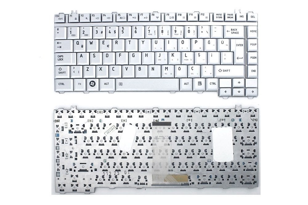 Toshiba Satellite L450 L450D L455 L455D Notebook Klavye Tuş Takımı Gri