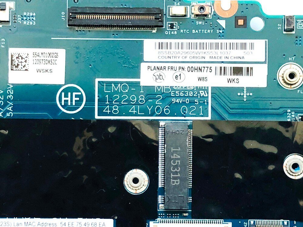 Lenovo Thinkpad X1 Carbon Gen2 (i5-4300U) Anakart 48.4LY06.021-2 anakart görsel 3