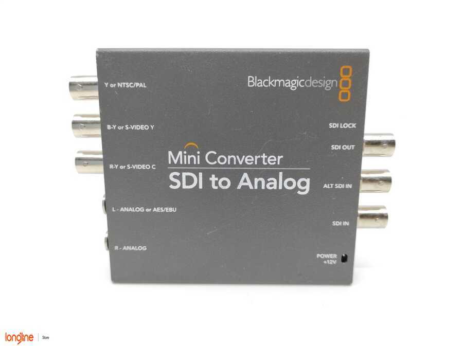 İkinci El Blackmagic Mini Converter SDI to Analog Power 12V SN: 362788