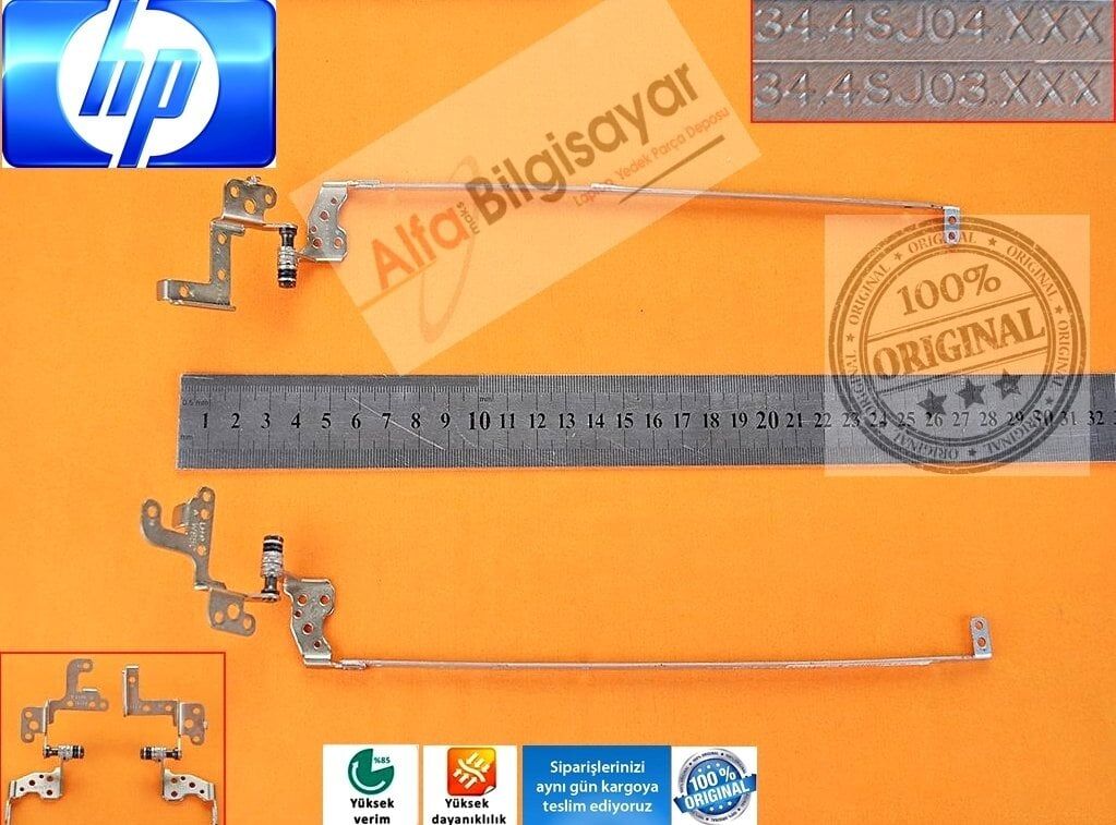 Hp Probook 4540S 4545S Hinge 34.4Sj03.Xxx 34.4Sj04.Xxx Laptop Hinge Menteşe Takımı Sag Sol