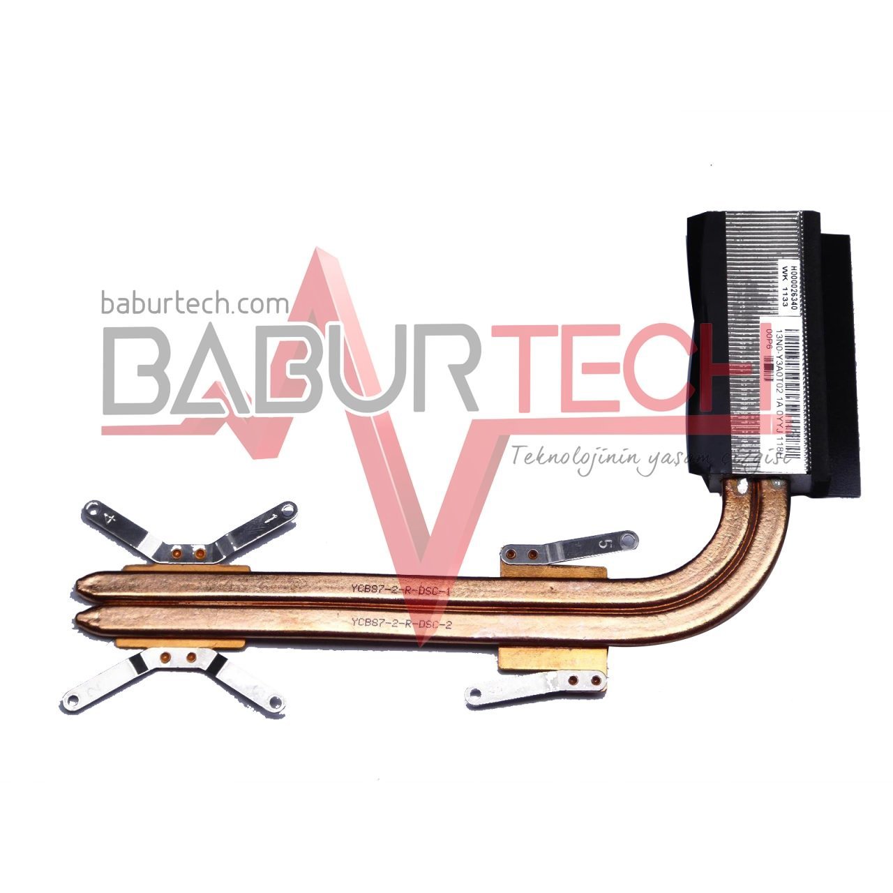 Toshiba Satellite L770 L775 13N0-Y3A0T02 Soğutucu Heatsink