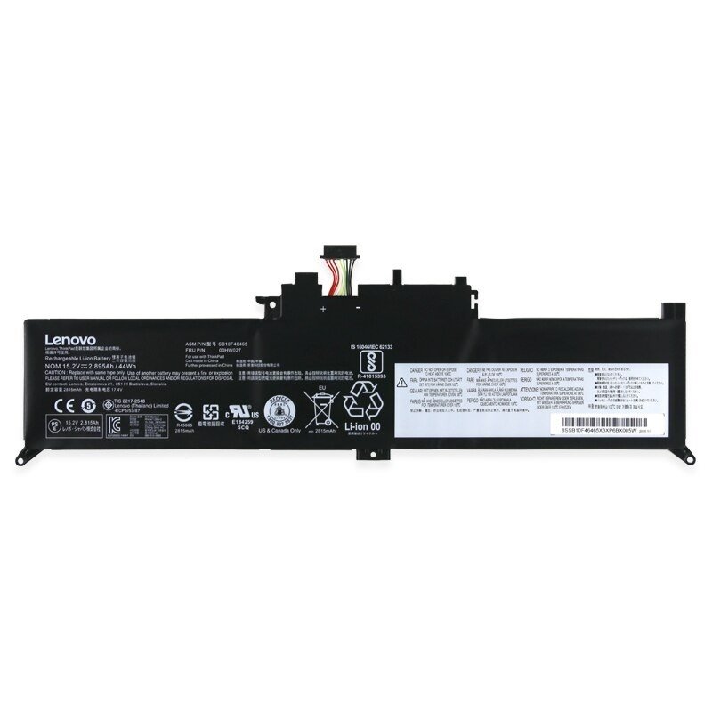 Orijinal Lenovo Thinkpad 00HW027 00HW026 Notebook Batarya Laptop Pil