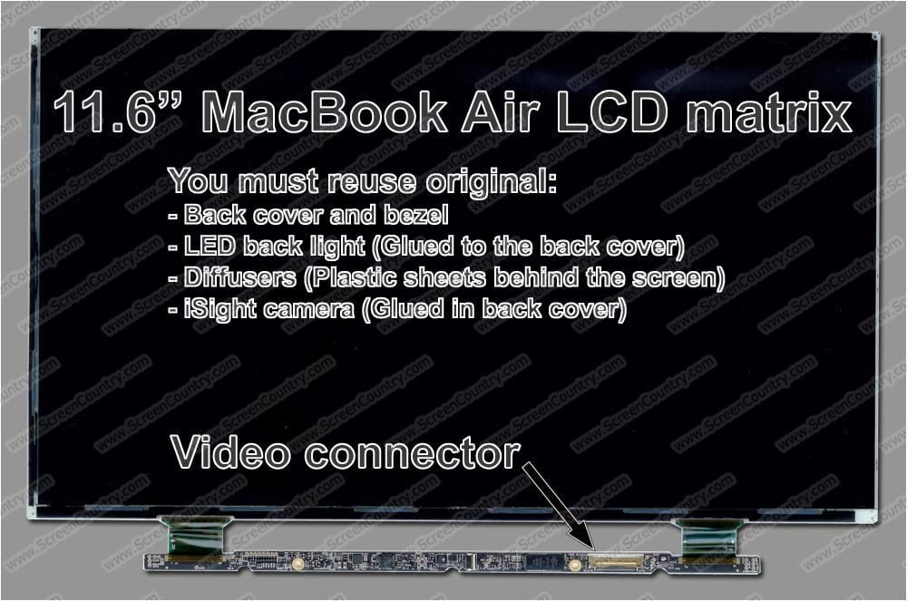 11.6 Apple MacBook Air A1370 A1465 B116XW05 v.0  LP116WH4(TP) TJ A1 A3