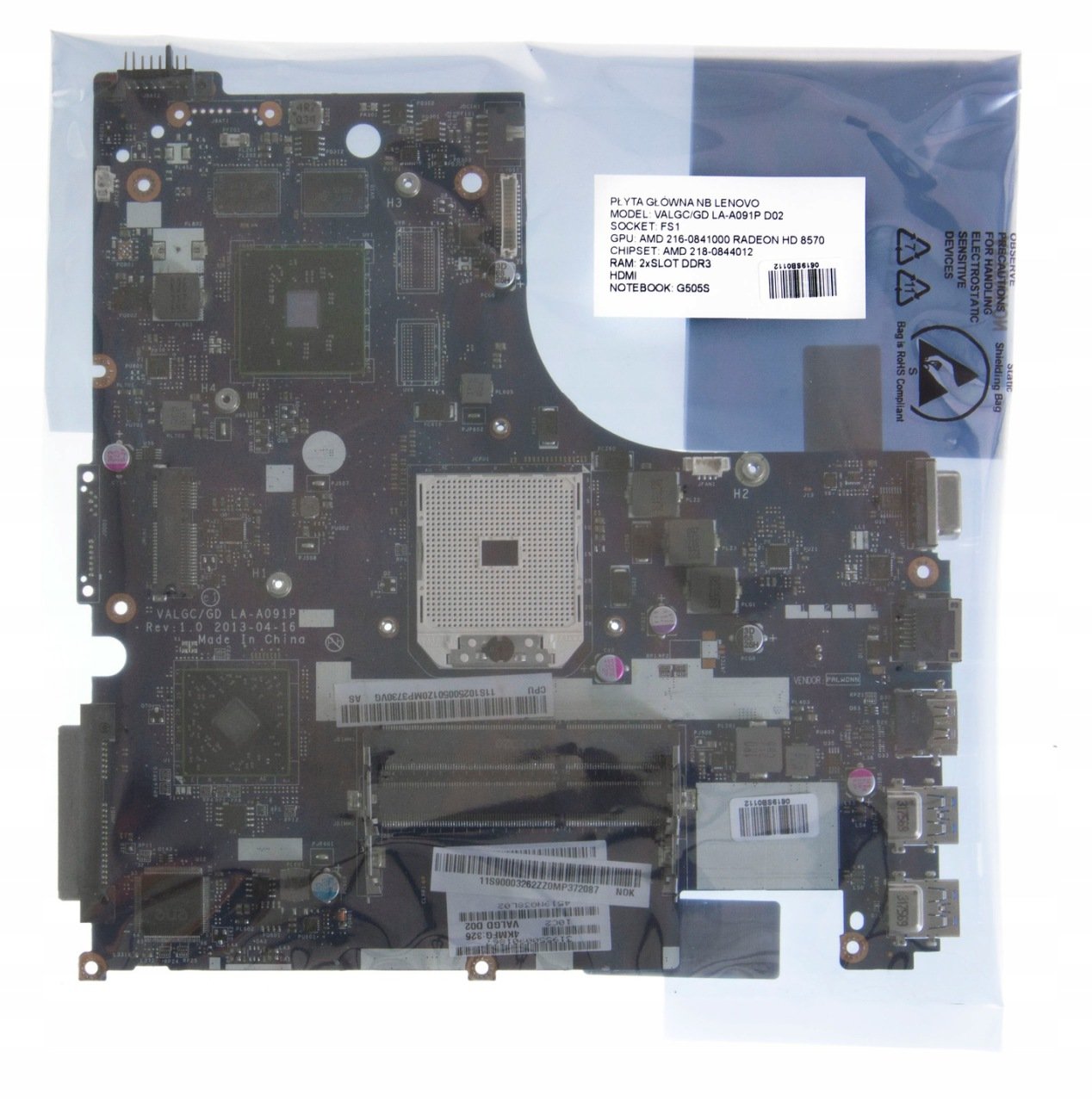 Lenovo LA-A091P Anakart: Radeon R5 M230 Ekran Kartlı Model Seçimi anakart görsel 4