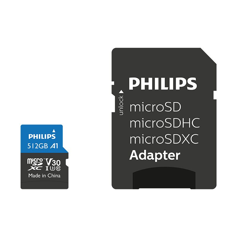PHILIPS 512GB MICRO SDXC 100 MB/S C10 FM51MP65B/00