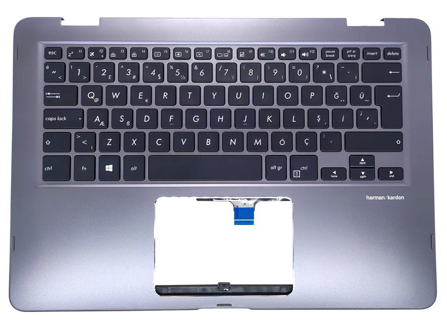 Asus Zenbook UX461 UX461U UX461UN UX461F Notebook Türkçe Klavye Dahil Üst Kasa 13NB0GD0P02011