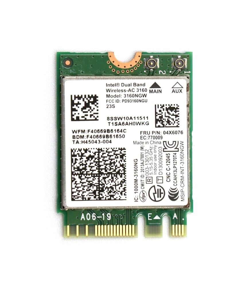 Lenovo Orijinal Flex 3-1120 80LX Notebook Wireless Wifi Bağlantı Lan Kartı