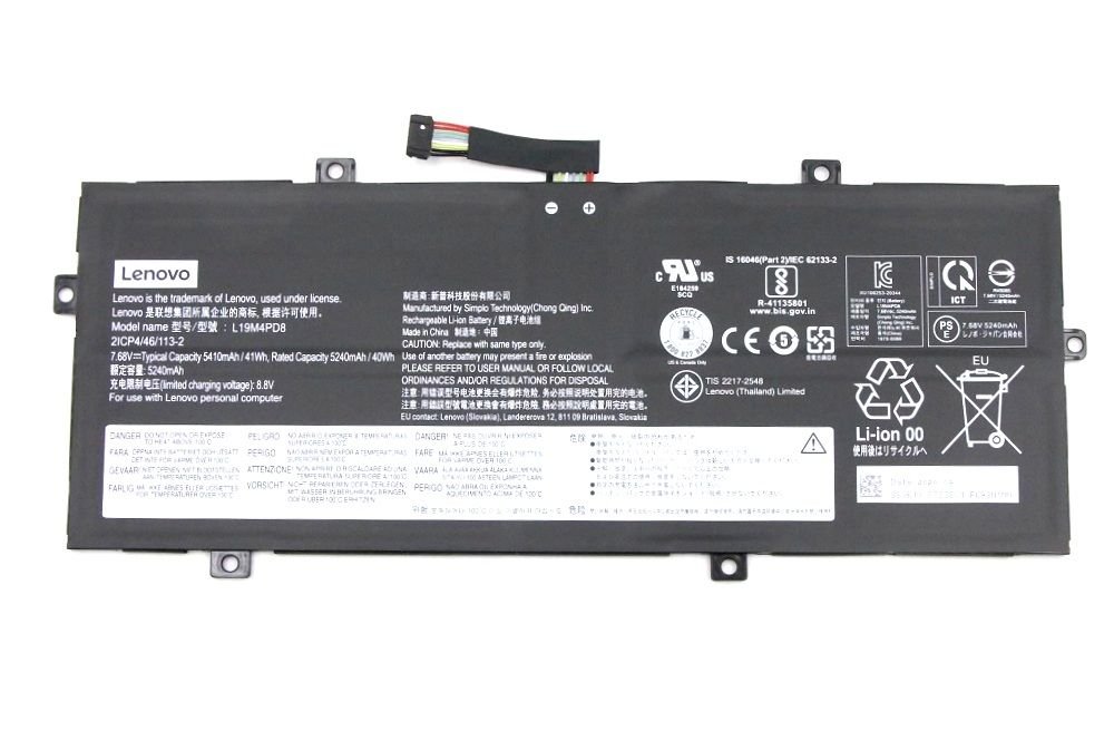Orijinal Lenovo Yoga 5B10X87839 5B10X87836 Notebook Batarya Laptop Pil