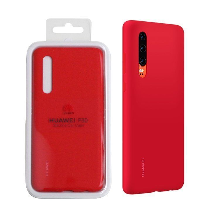 Huawei P30 Dual Sim ELE-L09 Telefon Koruyucu Silikon Kılıf Kırmızı 51992848