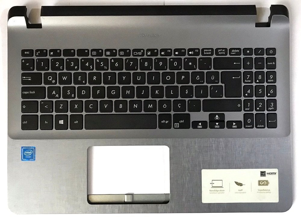 Asus X507 X507M X507MA X507U X507UA Klavye Dahil Üst Kasa 13NB0HI1P04014