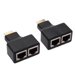 Hdmi RJ45 CAT5 CAT6 Extender Uzatıcı Uzatma Aparatı Adaptör