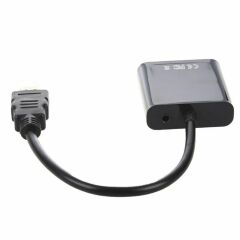 Hdmi To Vga Ses Destekli Monitör Dönüştürücü Kablo Çevirici Adaptör