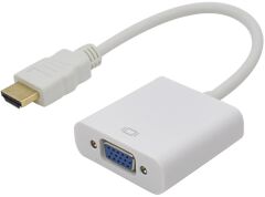 Hdmi To Vga Çevirici Dönüştürücü Adaptör Monitör Laptop Uydu Kablosu