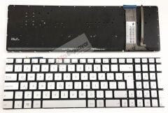 Asus Rog G551 G551J G551JK G551JM G551JW G551JX G551V G551VW G552 G552V G552VW G552VX G771 G771JM G771JW GL551 GL551JK GL551JM GL551JW GL551JX GL552 GL552J GL552JX GL552NW GL552V GL552VL GL552VW GL552VX klavye Aydınlatmalı Silver Gümüş