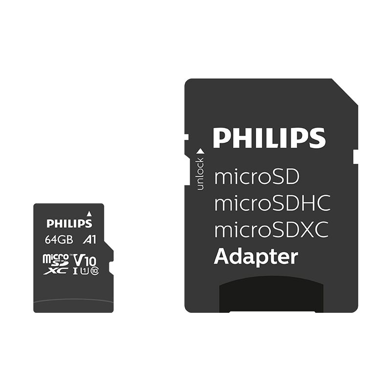 PHILIPS 64GB MICRO SDXC 80 MB/S C10 FM64MP45B/00