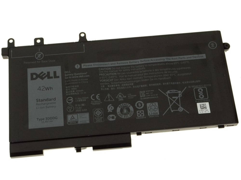 Orijinal Dell Type 3DDDG 42Wh 11.4V 3500mAh Notebook Batarya Laptop Pil