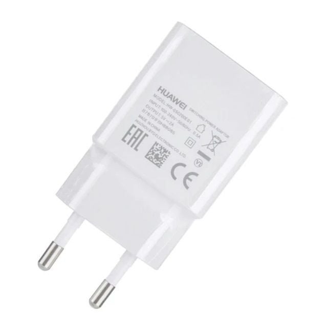 Huawei Y7 Prime 2019 10W 5V 2A USB Girişli Telefon Adaptör Şarj Aleti Beyaz