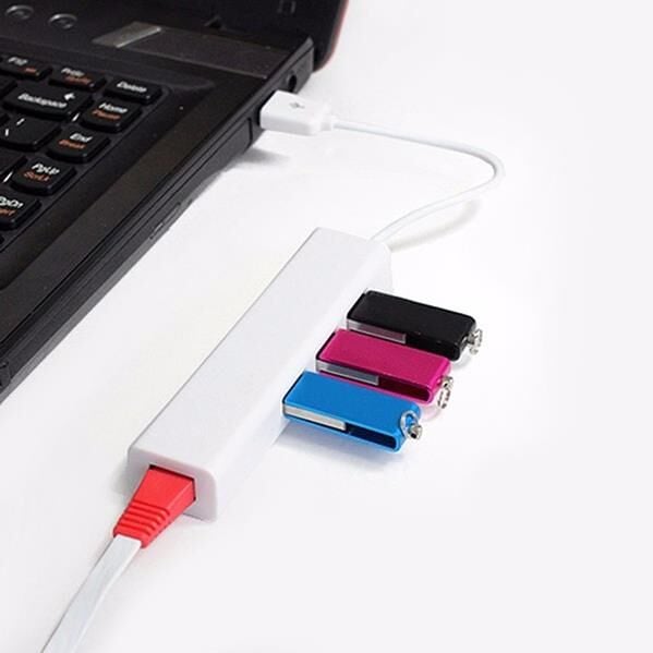 Usb Hub Çoklayıcı Ethernet Lan internet Çevirici Dönüştürücü Adaptör