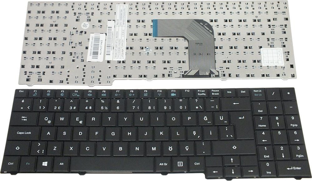Exper Karizma I58II1 Serisi  V062028BK2 Uyumlu Klavye Tuş Takımı