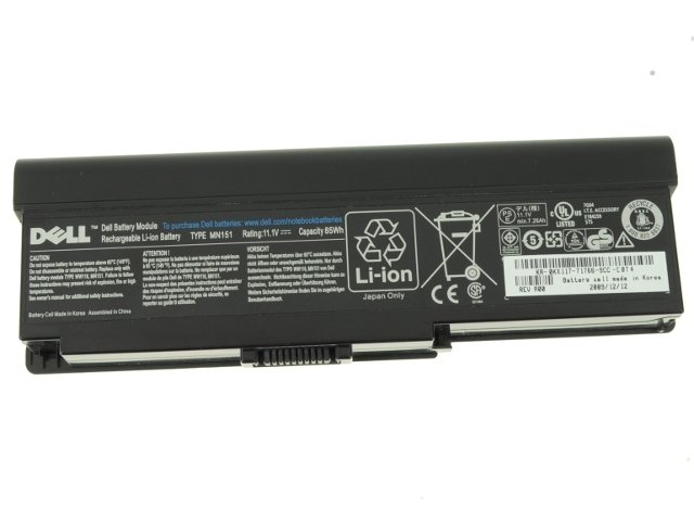 Orijinal Dell WW116 FT080 FT095 MN154 NB331 Notebook Batarya Laptop Pil