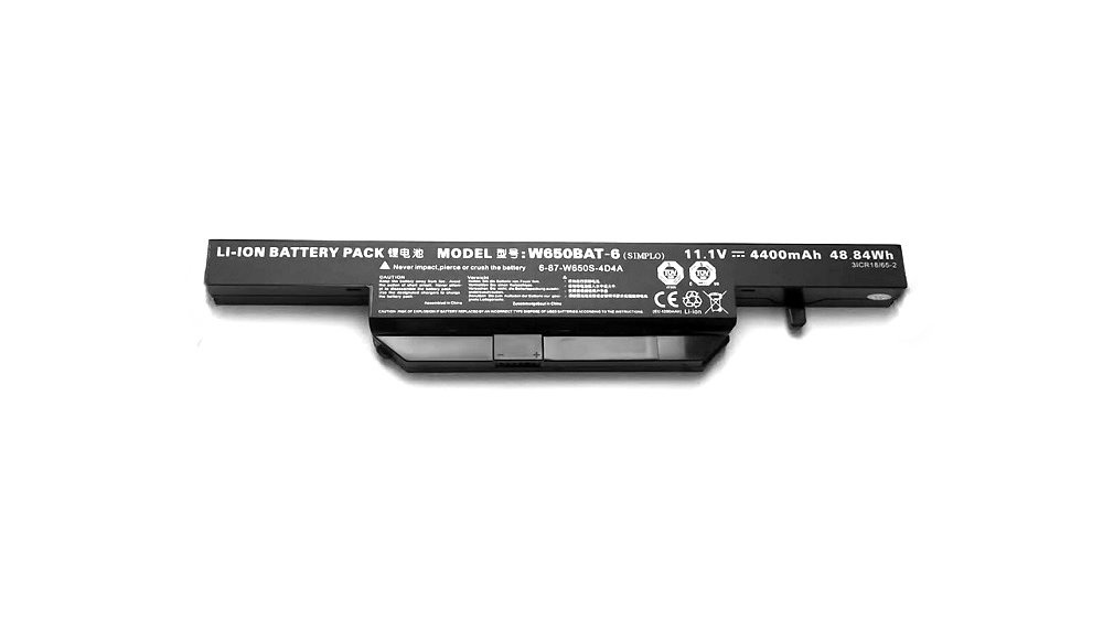 Orijinal Clevo S650SC W650SR W650S 11.1V 4400mAh Notebook Batarya Pil