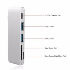 Type C Usb 3.1 Hub Kart Okuyucu Sd MicroSD Usb 3.0 Çevirici Çoklayıcı Adaptör