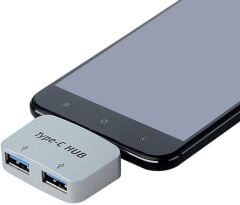 Type C To Usb 3.0 2 Port Hub 3.1 Çevirici Dönüştürücü Çoklayıcı Çoğaltıcı