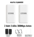 EZCOOL EZ-W240AN DIŞ ORTAM (2.4GHz 300Mbps 1KM) ACCESS POİNT