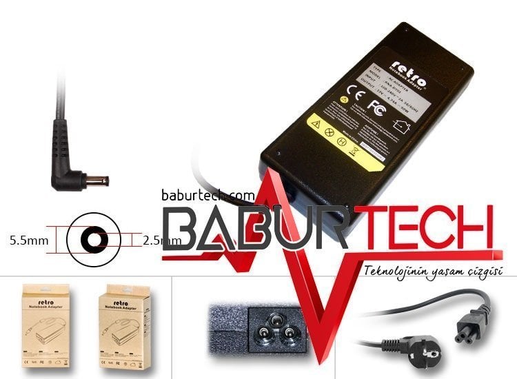 Packard Bell Easynote ML65 19V 4.74A 90W Laptop Adaptör Şarj Aleti