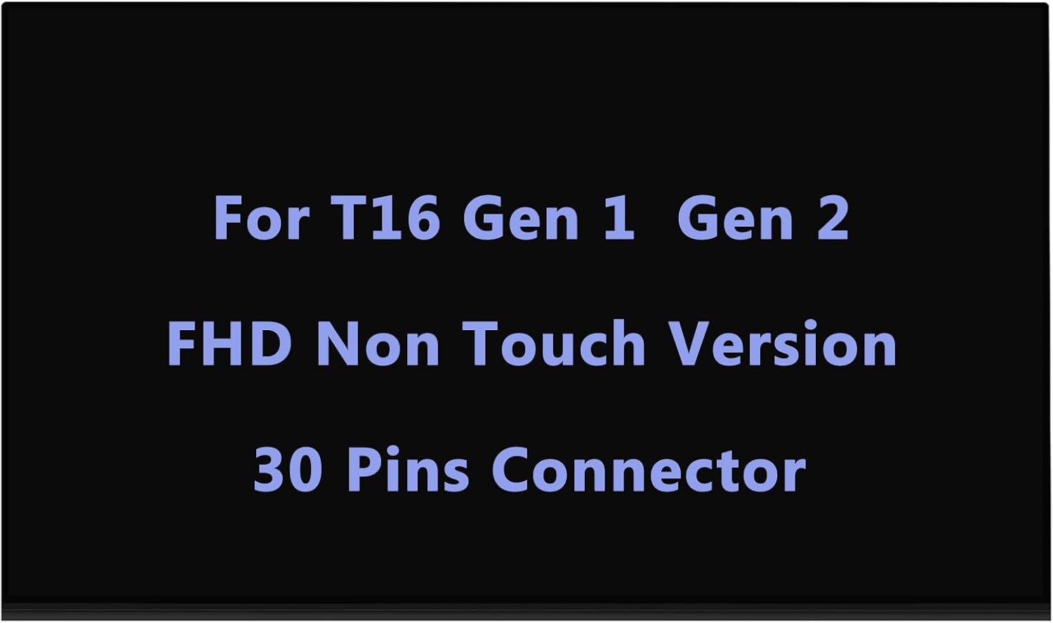 Lenovo ThinkPad T16 Gen 1 Gen 2 için 16 inç Ekran 21BV 21BW 21CH 21CJ 5D10V82408 5D10V82409 5D10V82406 5D10V82407 LED LCD Ekran Paneli FHD