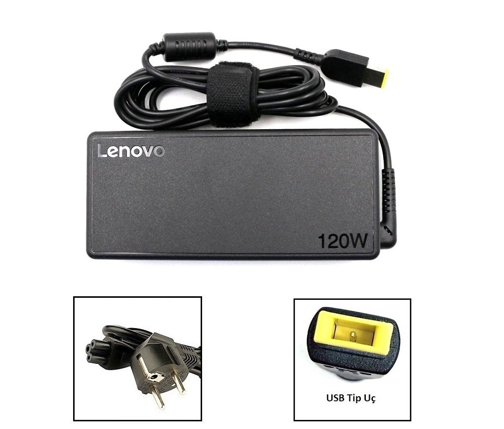 Orijinal Lenovo ideacentre 520-24ICB 20V 6A Usb Uç All in One Adaptör Şarj Aleti 00PC759