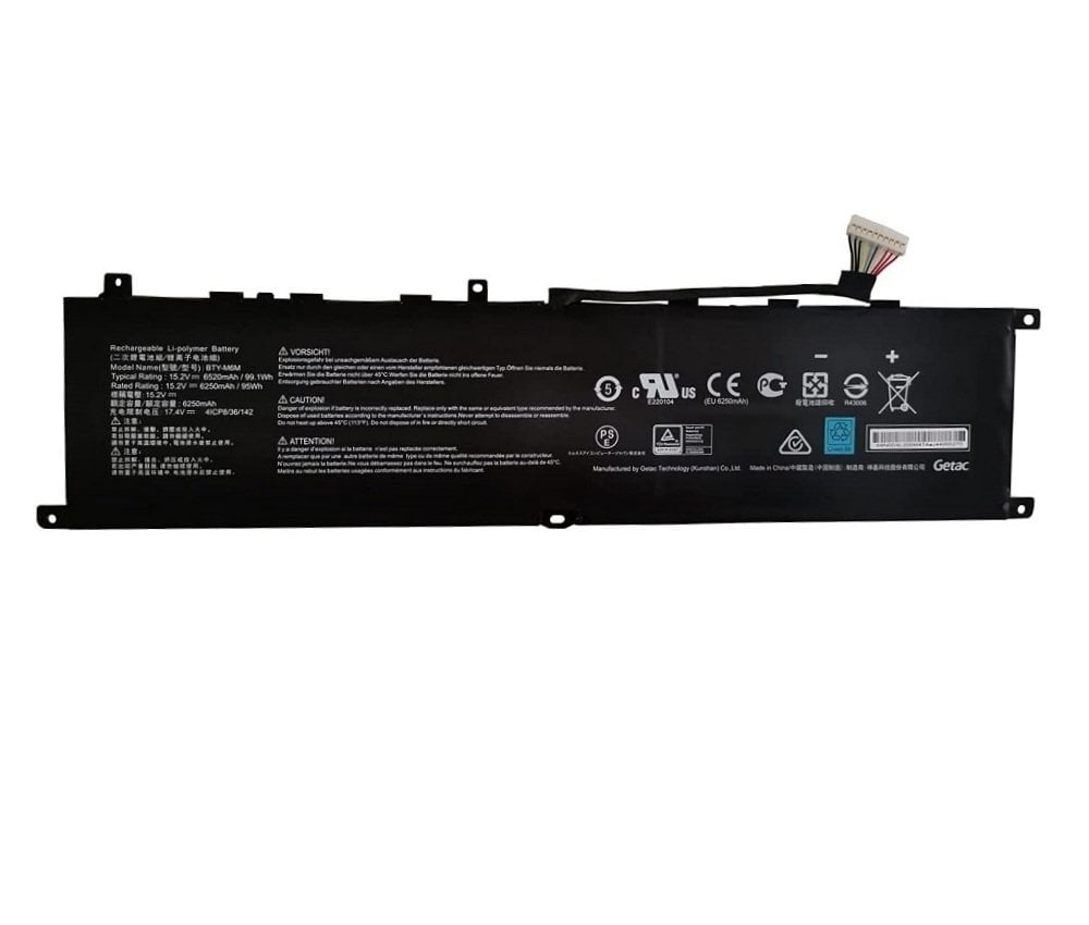 Orijinal Msi GS66 GE66 Notebook Batarya Laptop Pil BTY-M6M