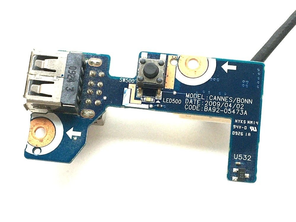 Orijinal Samsung R522 R520 R620H R720 R522H Usb Tetik Power Buton Kartı BA92-05473A