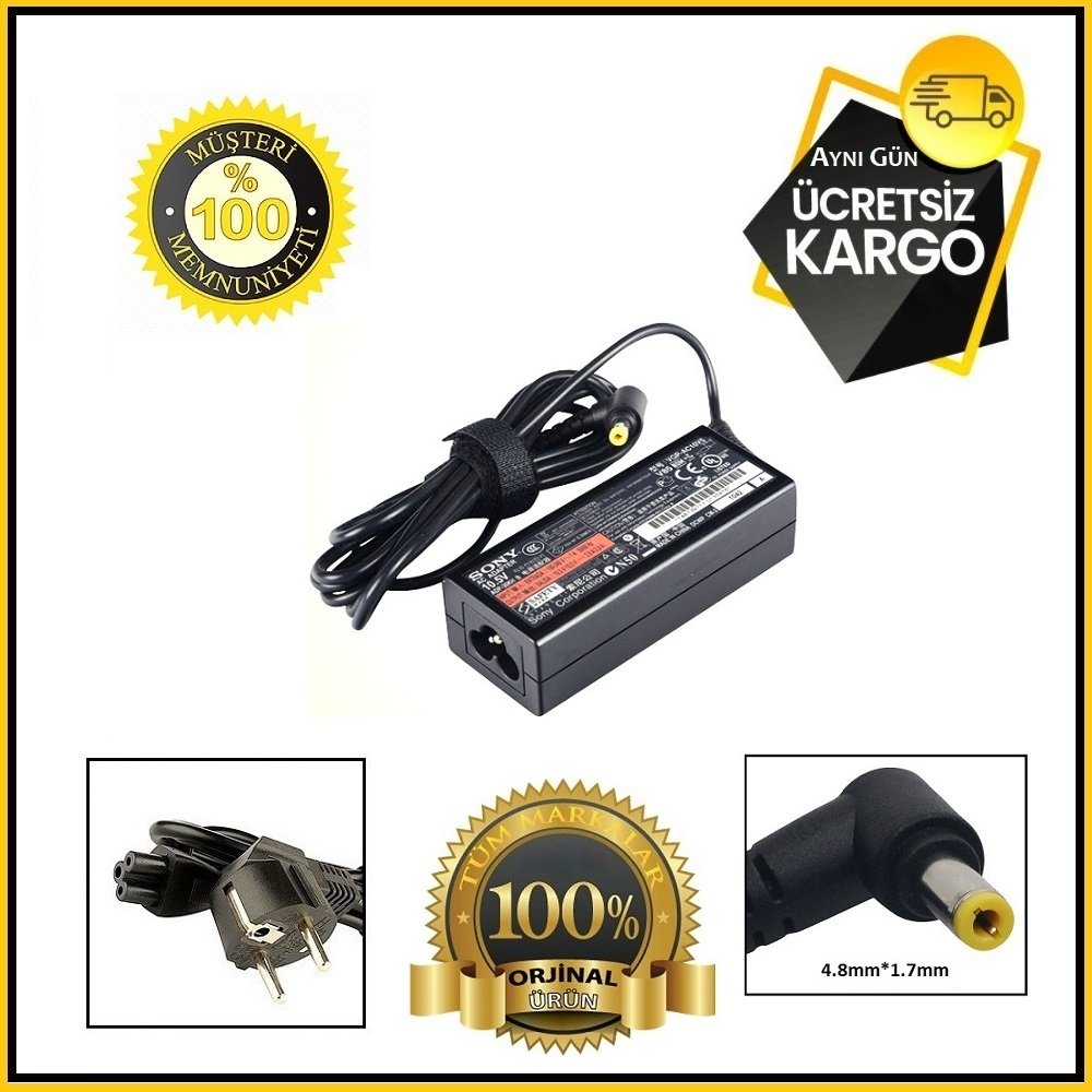 Orijinal Sony Vaio VPCX Serisi 10.5V 2.9A Notebook Adaptör Şarj Aleti VGP-AC10V5