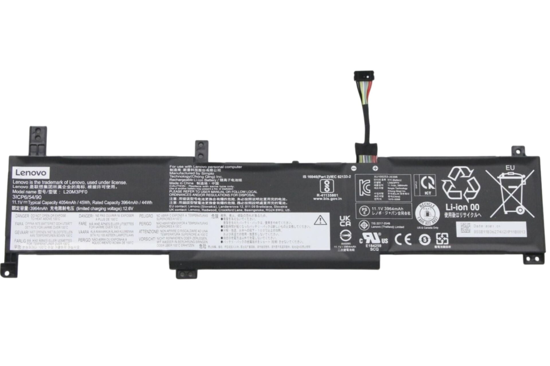Lenovo Ideapad  3-14ITL6 V14 G2-ALC L20M3PF0 Orijinal Laptop Batarya