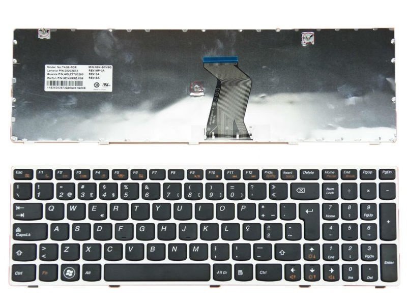 Lenovo Ideapad 22689 N580 N581 N585 N586 Notebook Klavye Laptop Tuş Takımı
