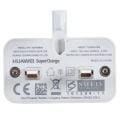 Huawei P20 Lite SuperCharge 5V 2A ingiliz Priz USB Girişli Adaptör Şarj Aleti Beyaz
