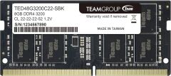 TeamGroup 8GB DDR4 CL22 3200Mhz Notebook Ram TED48G3200C22