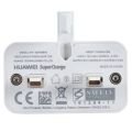 Huawei Mate 10 Lite SuperCharge 5V 2A ingiliz Priz USB Girişli Adaptör Şarj Aleti Beyaz