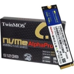 TwinMos 512GB M.2 PCIe Gen3 NVMe SSD (3600-3250Mb-s) NVME512GB2280AP TLC 3DNAND Ssd