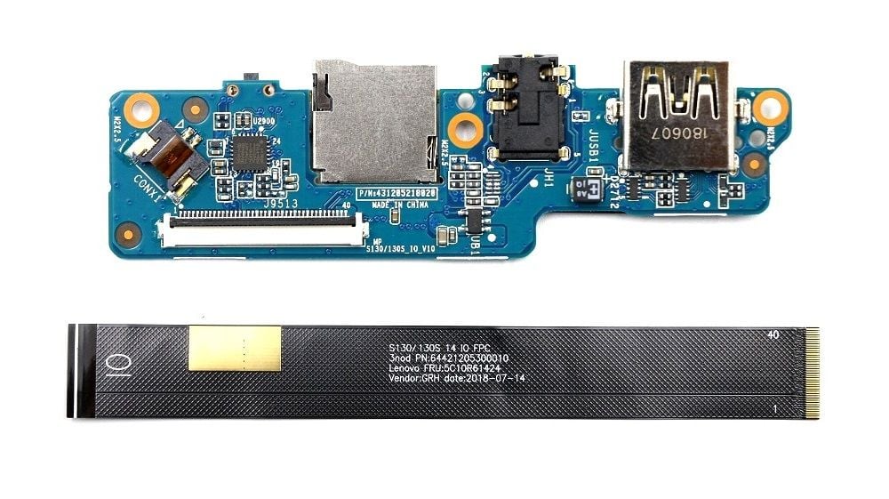 Lenovo Orijinal ideapad 5C10R61424 64421205300010 Audio Jack SD Kart USB Port Board