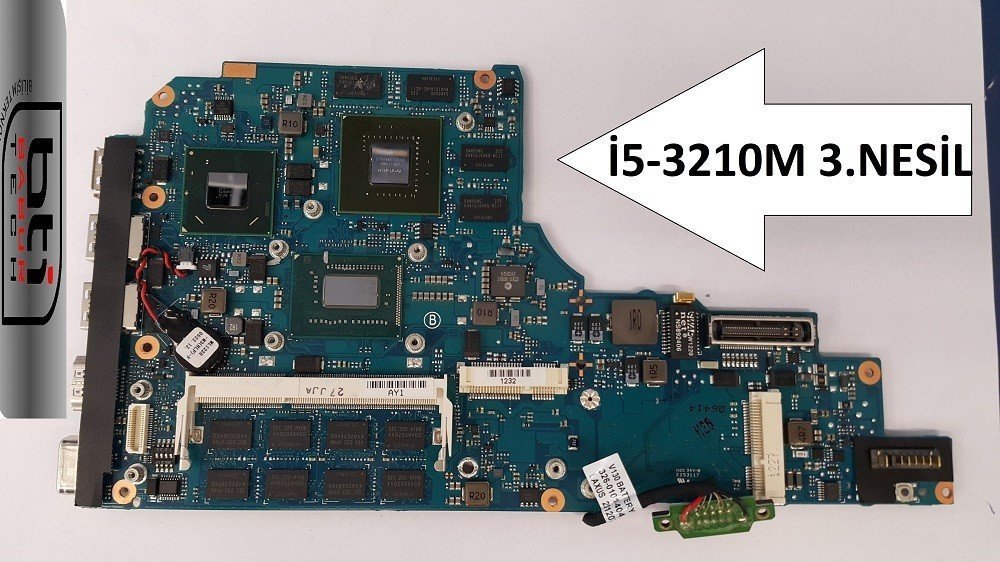 Sony Vaio SVS1513C4E Anakart | MBX-262-126 i5-3230M GT640M anakart görsel 2