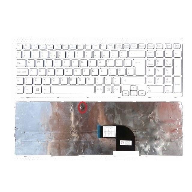 Sony Vaio SVE151 Serisi 149169811 Notebook Klavye (Beyaz)