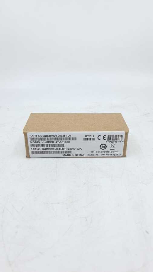 Allied Telesis AT-SP10SR 10GBASE-SR SFP+ 850nm 300m Transceiver Module