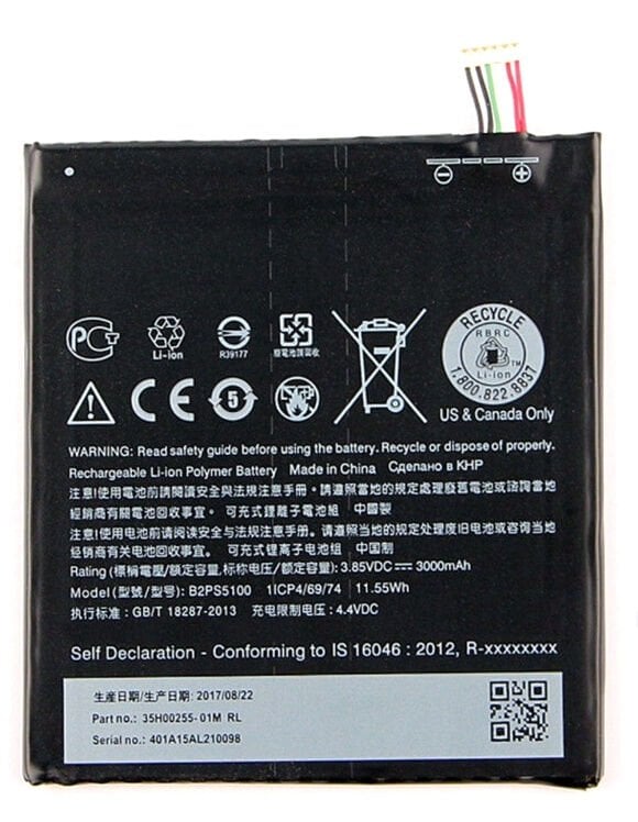 Htc Orijinal Desire 10 Pro 3.85V 3000mAh 11.55Wh Cep Telefonu Batarya Pil