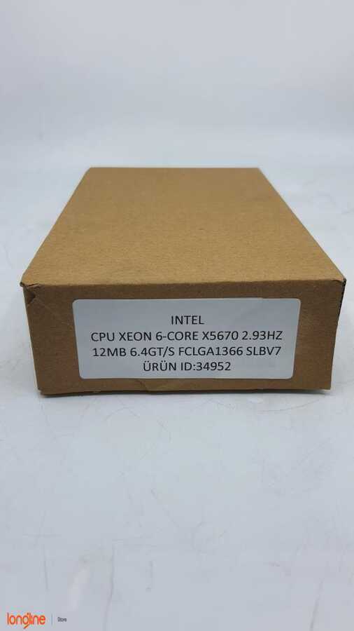 İkinci El INTEL CPU XEON 6-CORE X5670 2.93HZ 12MB 6.4GT/S FCLGA1366 SLBV7