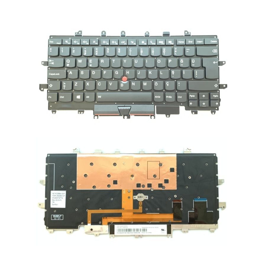 Orijinal Lenovo Thinkpad X1 Carbon 4th Gen 4 Klavye Tuş Takımı 01AV176