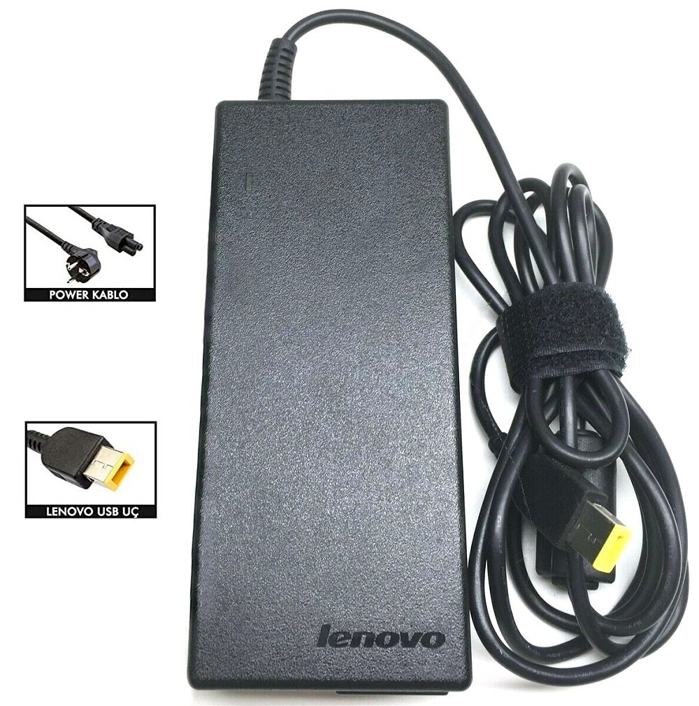 Orijinal Lenovo 19.5V 6.15A USB Tip Notebook Laptop Adaptör Şarj Aleti PA-1121-04