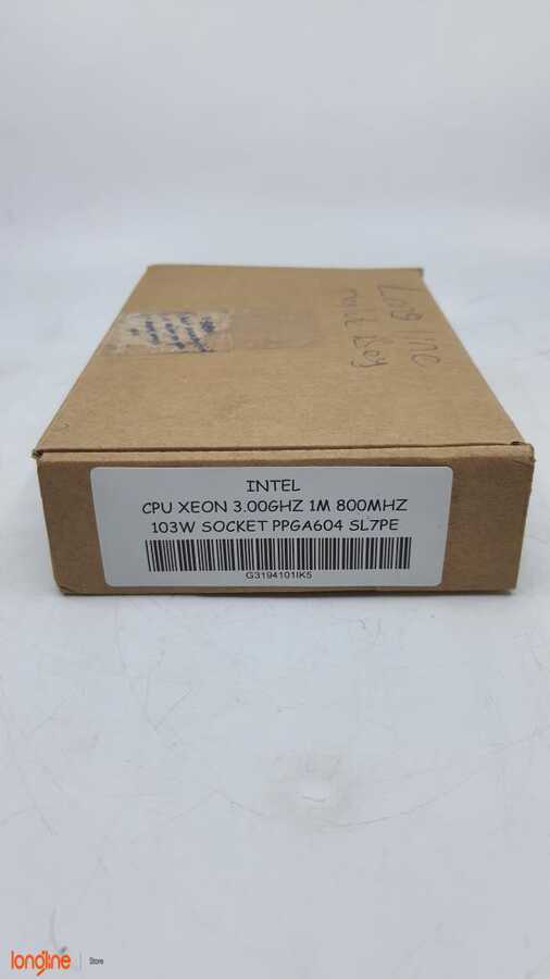 İkinci El INTEL CPU XEON 3.00GHZ 1M 800MHZ 103W SOCKET PPGA604 SL7PE