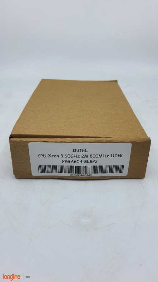İkinci El INTEL CPU XEON 3.60GHZ 2M 800MHZ 110W PPGA604 SL8P3